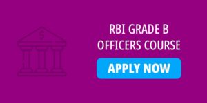 RBI GRADE B OFFICERS COURSE