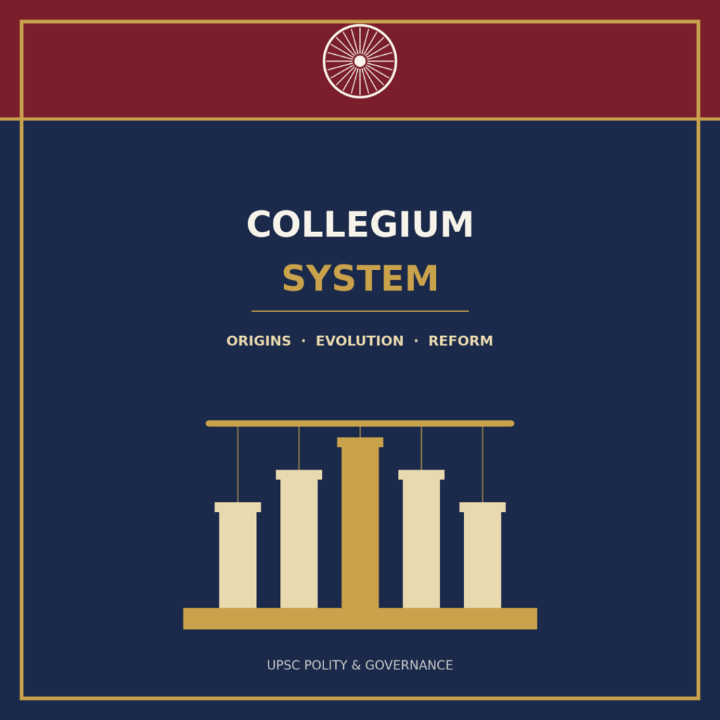 The Collegium System - Origins, Evolution, and the Case for Reform - UPSC CIVIL SERVICES — POLITY & GOVERNANCE